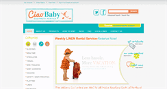 Desktop Screenshot of ciaobabyequipmentrentals.com
